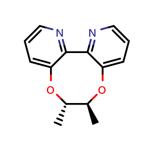 Chemical structure of (6S,7S)-6,7-Dimethyl-6,7-dihydro-[1,4]dioxocino[6,5-b:7,8-b']dipyridine , CAS 175411-93-5, AChemBlock Y231718