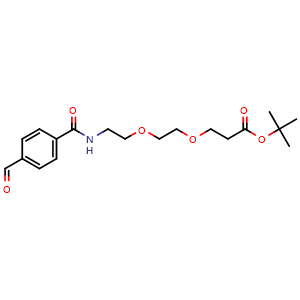 Chemical structure of Ald-Ph-PEG2-t-butyl ester , CAS 1807521-09-0, AChemBlock Y231729