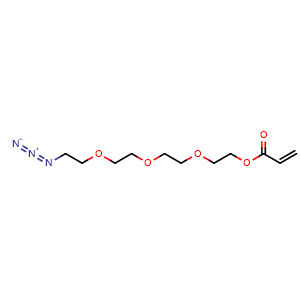 Chemical structure of Azido-PEG4-Acrylic acid , CAS 1807539-09-8, AChemBlock Y231737