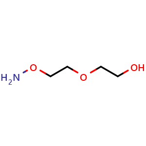Chemical structure of Aminooxy-PEG2-alcohol , CAS 185022-12-2, AChemBlock Y231748