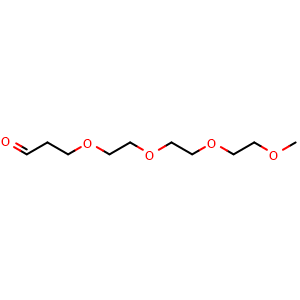 Chemical structure of M-PEG4-aldehyde , CAS 197513-96-5, AChemBlock Y231759