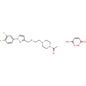 Chemical structure of EST64454 Maleic acid salt , CAS 2088272-67-5, AChemBlock Y231786