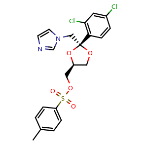 ((2R,4S)-2-((1H-Imidazol-1-yl)methyl)-2-(2,4-dichlorophenyl)-1,3-dioxolan-4-yl)methyl 4-methylbenzenesulfonate (Ketoconazole Impurity)