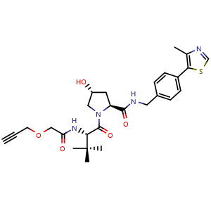 (2S,4R)-1-((S)-3,3-dimethyl-2-(2-(prop-2-yn-1-yloxy)acetamido)butanoyl)-4-hydroxy-N-(4-(4-methylthiazol-5-yl)benzyl)pyrrolidine-2-carboxamide