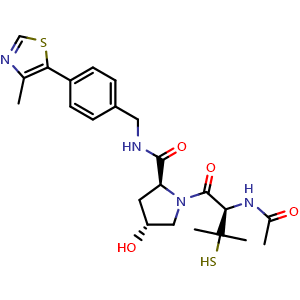 Chemical structure of VH032 thiol , CAS 2098836-54-3, AChemBlock Y231791