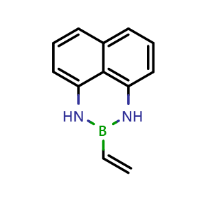 Chemical structure of 2-Ethenyl-2,3-dihydro-1H-naphtho[1,8-de]-1,3,2-diazaborine , CAS 2098861-05-1, AChemBlock Y231792