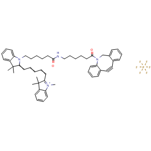 Chemical structure of Cyanine5 DBCO , CAS 2360411-64-7, AChemBlock Y231836