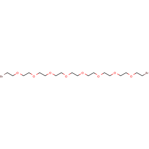 Chemical structure of Bromo-PEG8-bromide , CAS 2376383-09-2, AChemBlock Y231840