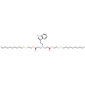 Bis(2-(decyldisulfaneyl)ethyl) 3,3'-((2-(1H-indol-3-yl)ethyl)azanediyl)dipropionate