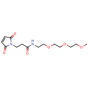 Chemical structure of Methyl-PEG3-Maleimide , CAS 2749291-50-5, AChemBlock Y231892