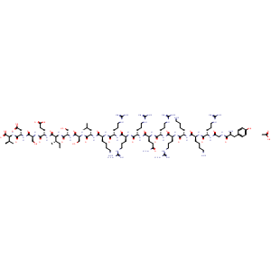 Chemical structure of Tat-NR2B9c acetate , CAS 2763584-42-3, AChemBlock Y231897