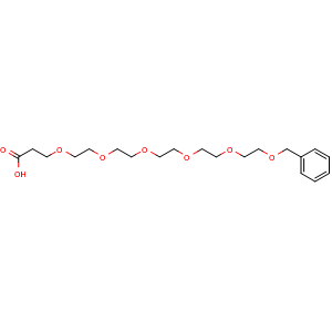 Chemical structure of Benzyl-PEG6-acid , CAS 2972677-47-5, AChemBlock Y231917