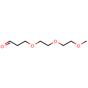 Chemical structure of M-PEG2-aldehyde , CAS 356066-46-1, AChemBlock Y231930