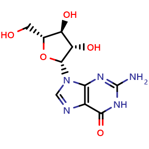 2-amino-9-((2R,3S,4S,5R)-3,4-dihydroxy-5-(hydroxymethyl)tetrahydrofuran-2-yl)-1,9-dihydro-6H-purin-6-one