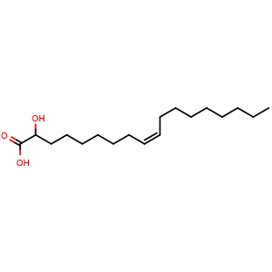 Chemical structure of (Rac)-Idroxioleic acid , CAS 56472-29-8, AChemBlock Y231966
