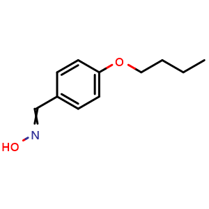 Chemical structure of 4-(4-n-butoxyphenyl)benzoxime , CAS 61096-86-4, AChemBlock Y231972