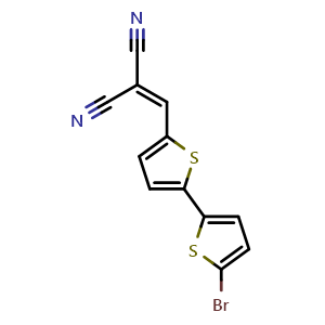 2-((5′-Bromo-[2,2′-bithiophen]-5-yl)methylene)malononitrile