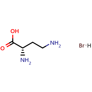 Chemical structure of L-DABA hydrobromide , CAS 73143-97-2, AChemBlock Y231995