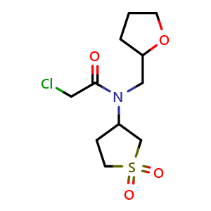 2-Chloro-N-(1,1-dioxo-1¦Ë6-thiolan-3-yl)-N-(oxolan-2-ylmethyl)acetamide