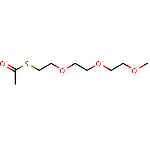 Chemical structure of Methyl-PEG3-S-acetyl , CAS 857284-78-7, AChemBlock Y232005