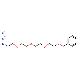 Chemical structure of Benzyl-PEG4-azide , CAS 86770-71-0, AChemBlock Y232010