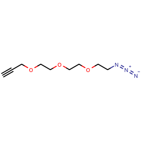 Chemical structure of Azido-PEG3-propargyl , CAS 932741-18-9, AChemBlock Y232031