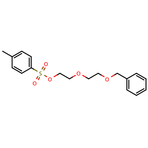 Chemical structure of Benzyl-PEG3-Tos , CAS 98627-22-6, AChemBlock Y232046