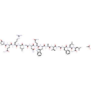 Chemical structure of [D-Phe12,Leu14]-Bombesin acetate , AChemBlock Y232063