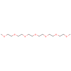 Chemical structure of 2,5,8,11,14,17,20-heptaoxahenicosane , CAS 1072-40-8, AChemBlock Y232107