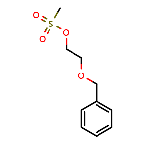 Chemical structure of 2-benzyloxyethyl methanesulfonate , CAS 58841-52-4, AChemBlock Y232124