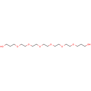 Chemical structure of 4,7,10,13,16,19-hexaoxadocosane-1,22-diol , AChemBlock Y232138