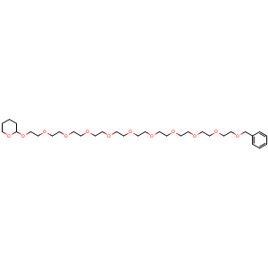 Chemical structure of Benzyl-PEG10-THP , AChemBlock Y232163