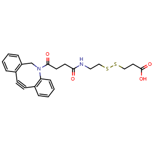 Chemical structure of DBCO-S-S-acid , AChemBlock Y232233