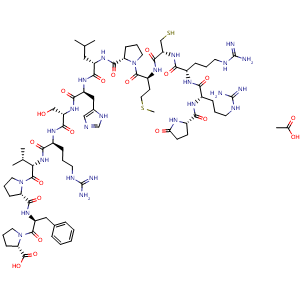 Chemical structure of ELA-14(human) acetate , AChemBlock Y232240