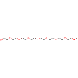 Chemical structure of Methyl-PEG7-aldehyde , AChemBlock Y232296