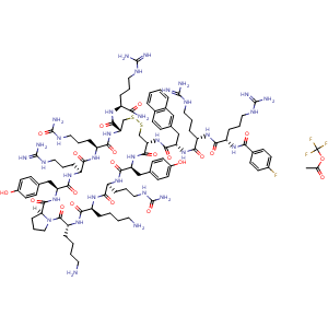 Chemical structure of Motixafortide TFA , AChemBlock Y232298