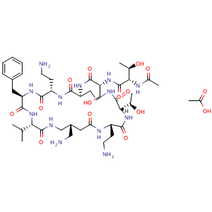 Chemical structure of SPR741 acetate , AChemBlock Y232379