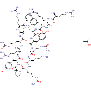 Chemical structure of TC14012 acetate , AChemBlock Y232388