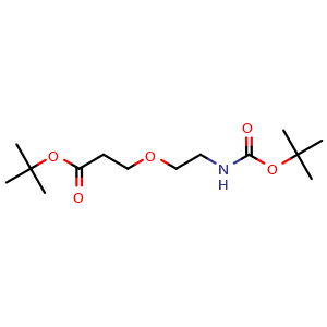tert-butyl 3-(2-((tert-butoxycarbonyl)amino)ethoxy)propanoate