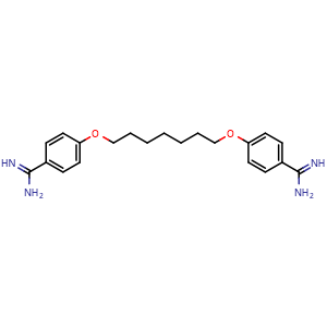 Chemical structure of Heptamidine , CAS 94345-47-8, AChemBlock Y232478