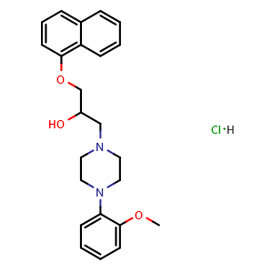 Chemical structure of Naftopidil hydrochloride , CAS 1164469-60-6, AChemBlock Y232515