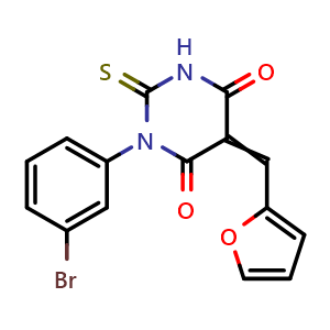 Chemical structure of SMIFH2 , CAS 340316-62-3, AChemBlock Y232554