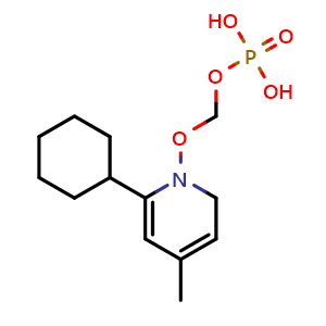 Chemical structure of Fosciclopirox , CAS 1380539-06-9, AChemBlock Y232567