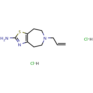 Chemical structure of Talipexole dihydrochloride , CAS 36085-73-1, AChemBlock Y232592