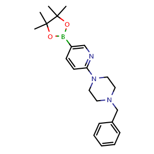 1-Benzyl-4-(5-(4,4,5,5-tetramethyl-1,3,2-dioxaborolan-2-yl)pyridin-2-yl)piperazine