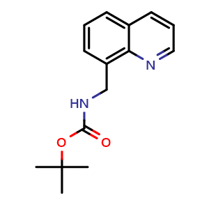 Chemical structure of tert-Butyl (quinolin-8-ylmethyl)carbamate , CAS 1380204-32-9, AChemBlock Y232963