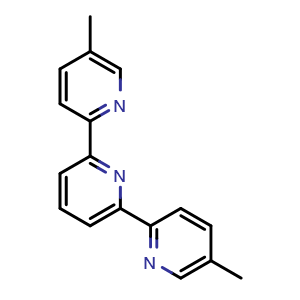 Chemical structure of 2,6-Di(5-methylpyridine-2-yl)pyridine , CAS 158589-14-1, AChemBlock Y233000