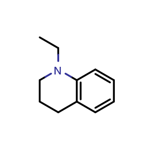 Chemical structure of 1-Ethyl-1,2,3,4-tetrahydroquinoline , CAS 16768-69-7, AChemBlock Y233010