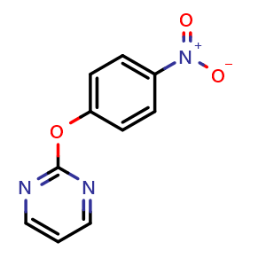 Chemical structure of 2-(4-Nitrophenoxy)pyrimidine , CAS 181801-29-6, AChemBlock Y233049
