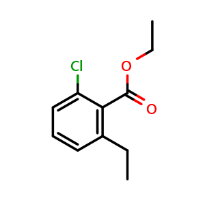 Chemical structure of Ethyl 2-chloro-6-ethylbenzoate , CAS 2383728-59-2, AChemBlock Y233126